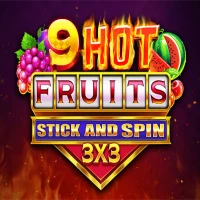 9 Hot Fruits Stick and Spin 3x3